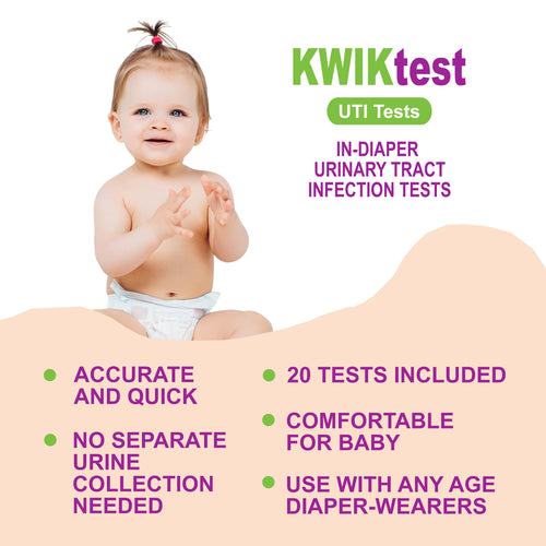 In-Diaper UTI Screening Tests (20) for Homecare or Long Term Care