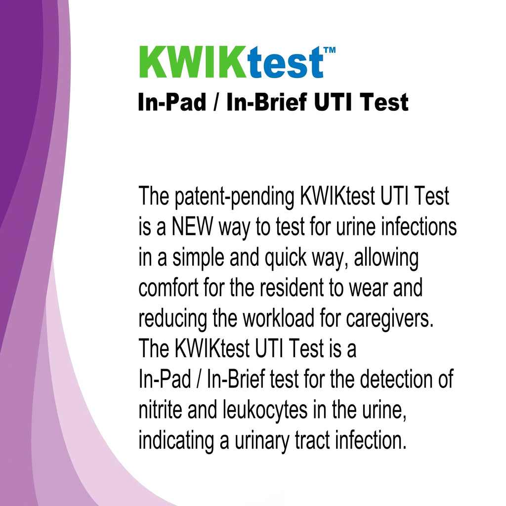 60-Second UTI In-Pad / In-Brief Screening Tests (50) for Long Term Care
